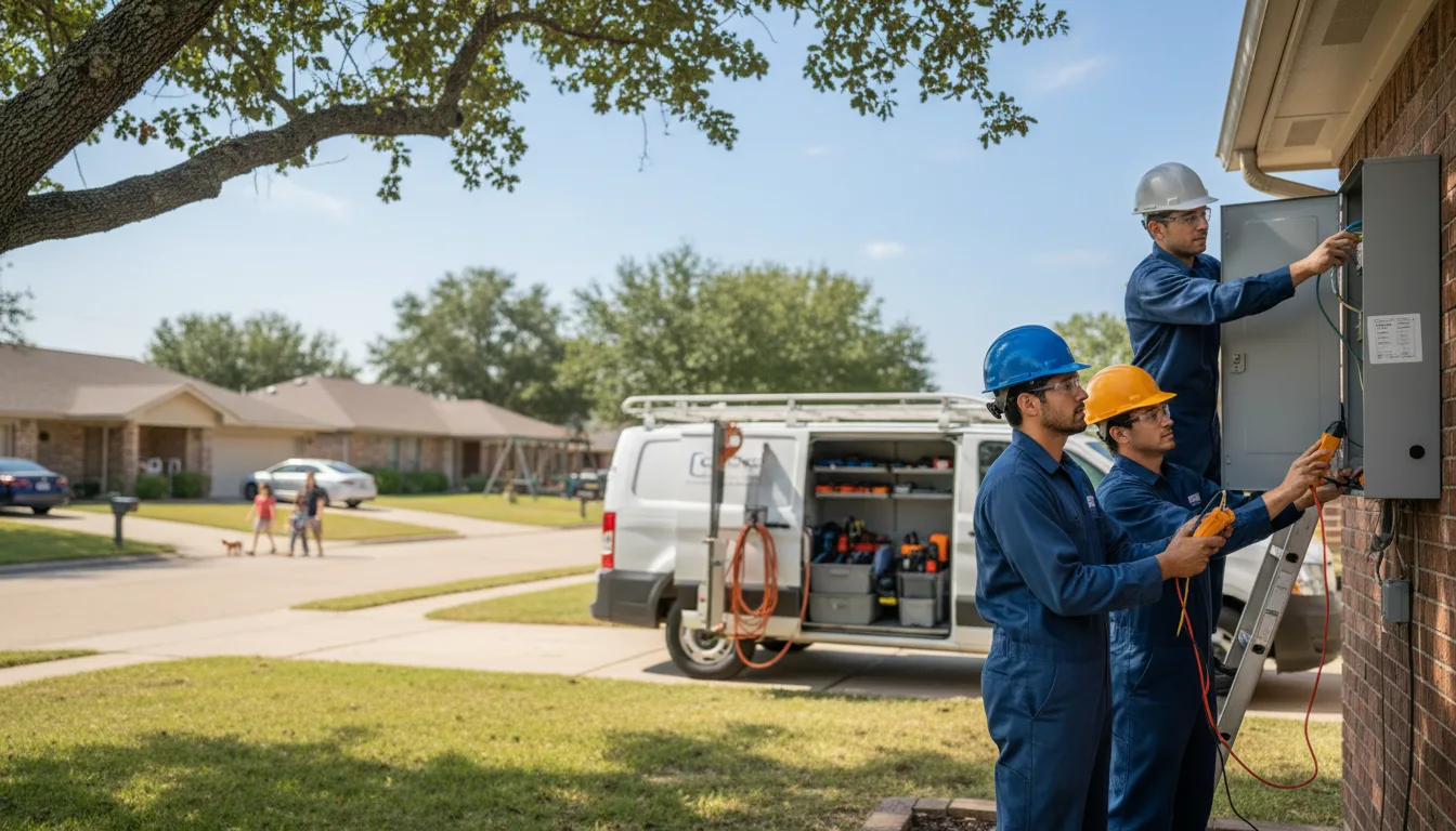 Certified electrician providing emergency electrical services in Blair, OK